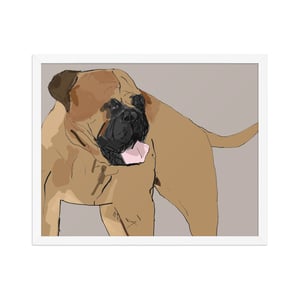 Image of BULL MASTIFF FRAMED ART