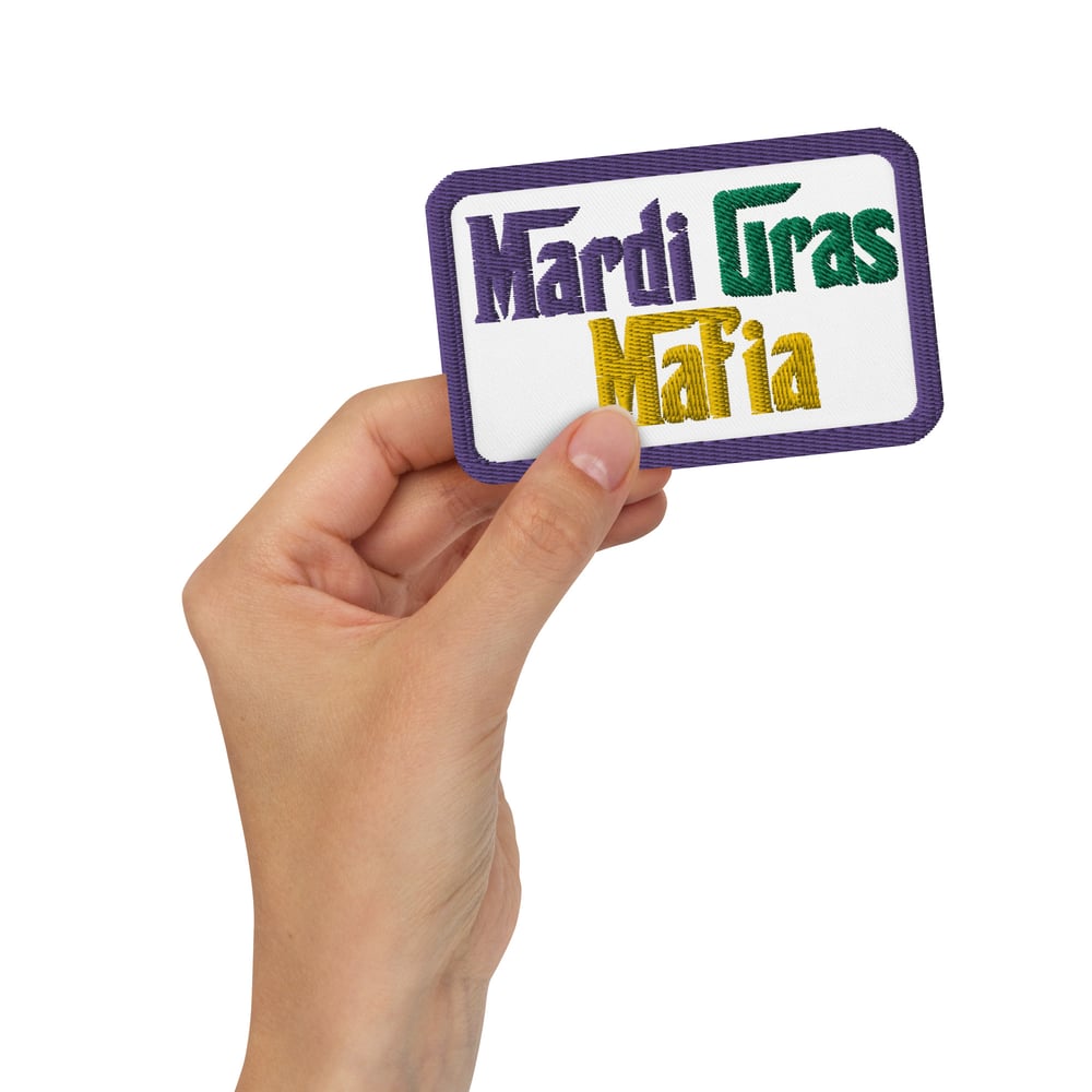 Image of Mardi Gras Mafia Member Embroidered Patches 