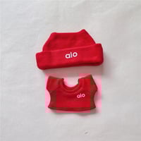 Image 11 of 15 17cm For Labubu Doll Badminton Sports Flat Hat Pants Clothes Sweater Pleated Skirt Outfit Clothin