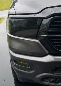 Image 2 of 2019-2024 Ram 1500 LED Full Headlight Tint Overlays