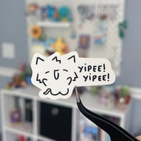 yipee kitty sticker