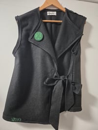 Image 2 of Wrap it Up vest - black wool