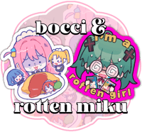 [BOCCI AND ROTTEN MIKU] Loser Girls Stickers 