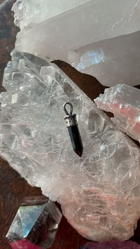 Image 1 of Mini onyx point pendant