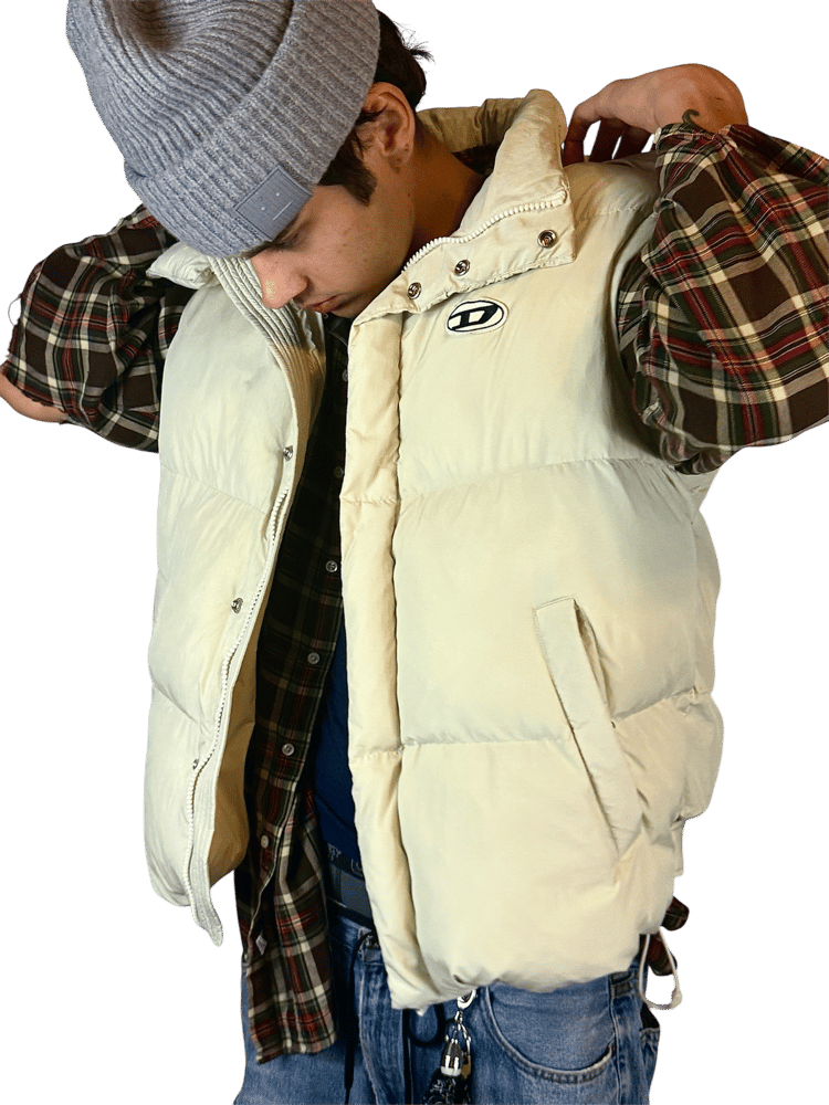 Image of Diesel 'Rolfy's' Adjustable Puffer Vest 