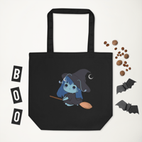 Starry Chibi Witch Eco Tote Bag