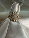 Virgen Flower & Heart Ring