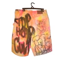Image 4 of Spray Bombed Guess Shorts