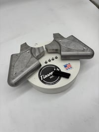 Image 1 of Tinworksinc weld on axle plates  Harley Davidson, bobber, chopper, cafe racer