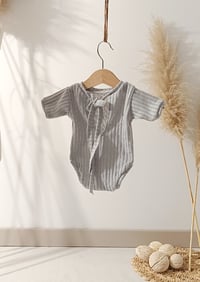 Image 3 of Photo prop | Newborn bodysuit for photo shoots | Robbie| gray