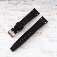 Image 2 of 20mm Black Suede Strap