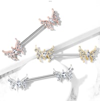 Image 3 of Butterfly Nipple Ring