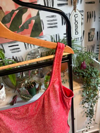 Image 2 of Red metallic swimsuit