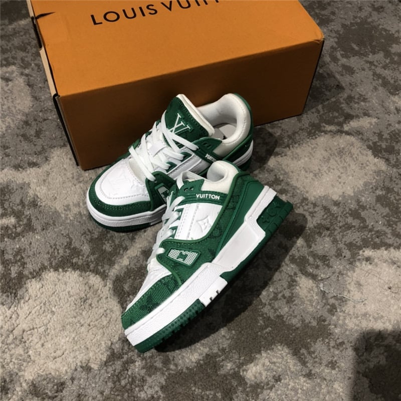 lv green sneakers