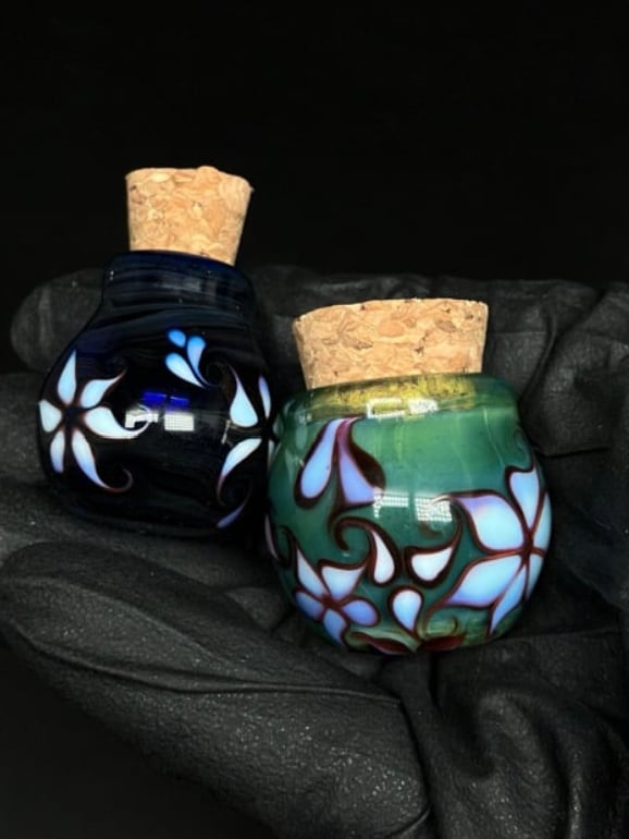 Floral Mini Potion Bottle Set Image 2