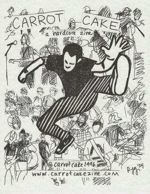 Carrot Cake Zine promo riso print