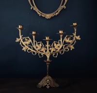 Image 1 of Grand candélabre d’église, en laiton, fin XIXeme siècle