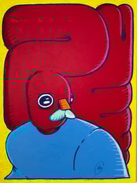 Image 1 of "Wandering, less, in a dream" Painting