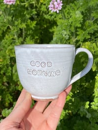 Image 2 of Debossed ‘GOOD MORNING’ Mug