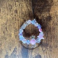 💕 Pink Glass Bead Mix Mini Phone Charm 🧸