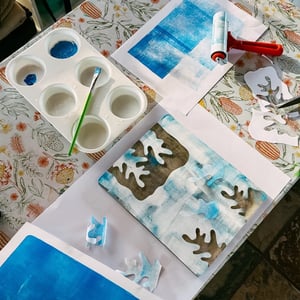 Image of Gelli Printing Private Workshop Sat 25th January 12.30-3pm