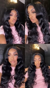Image 2 of 30” Natural Black Wig