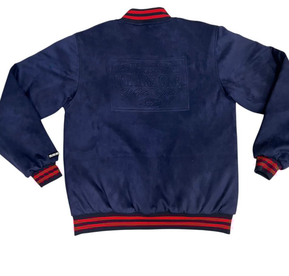 Image of THE ONE SUEDE VARSISTY JACKET