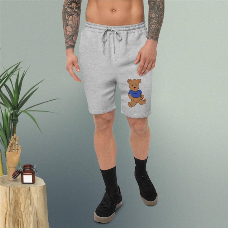 Benny In Blue Men's Fleece Shorts Image 3