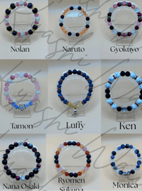 Image 1 of Bracelets inspirés de personnages d’anime 