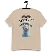 Image 8 of Unisex classic tee, Baaaad Attitude T-Shirt | Funny Sheep Sarcastic Humor Graphic Tee