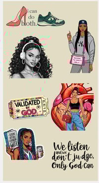 A Girls-Girl Collection- Tan Background 