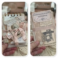 Image 10 of Handmade Junk Journal Envelope full of vintage french lace samples