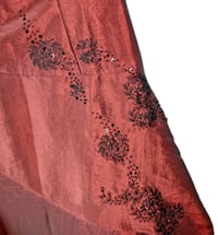 Image 12 of Y2K Red Prom Dress, Beaded, Party, Evening, Nicholas Millington, UK Size 8