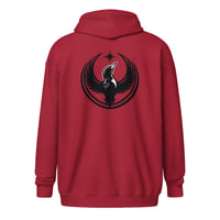Image 1 of Zipper Hoodie - Rebel Loon Back Print