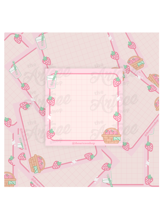 snack memo pads🍓🍋