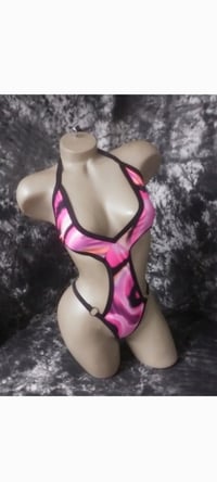 Image 1 of Cutout Thong Romper 3 Prints!