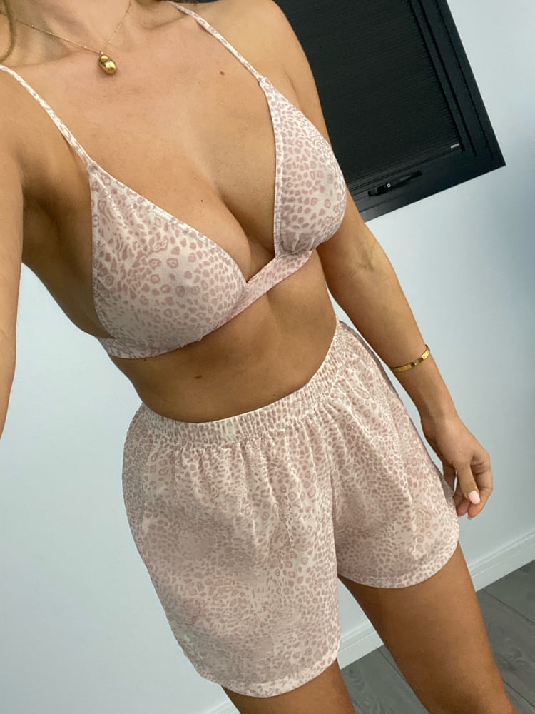 Image of Nude Blush Leopard 3 Piece Set