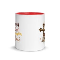 Image 5 of Jesus Christ & Pumpkin Spice, Mug with Color Inside