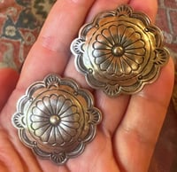 Image 2 of Sterling concho post earrings 