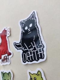 Image 3 of FOUR KITTIES OF THE APOCALYPSE sticker pack