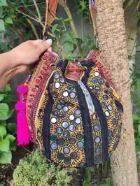 Image 7 of Slouch bag leather pull in  browns
