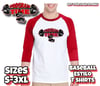 Program Time Baseball Estilo T Shirts (Red Sleeves) 