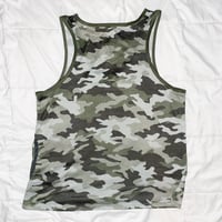 Image 2 of headphones skull tank top