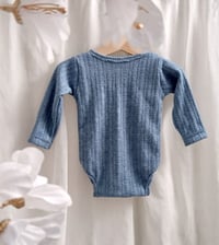 Image 2 of Baby Boys Bodysuit for Photoshoot |Asher | 6-9 months | dusty blue