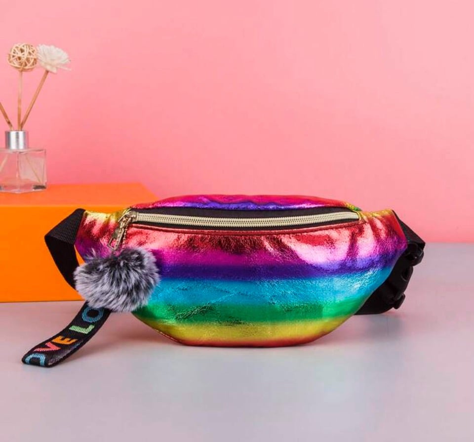 Image of Rainbow PVC Bumbag