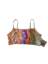 Image 7 of L (38) Cotton-Blend Strappy Bralette in Agate Ice Dye