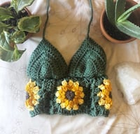 Green Sunflower Top