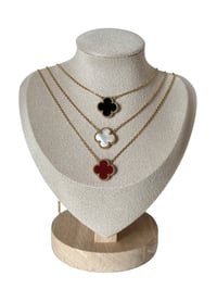 Image 5 of Gold Clover Necklace Lucky Charm Unisex Style