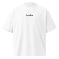 Image 1 of Loverboy Black Embroidered - Premium Oversized High Neck Tee