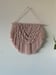 Image of “Rose Quartz” macrame wall hanging